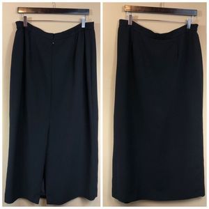 Classic Black Midi Skirt